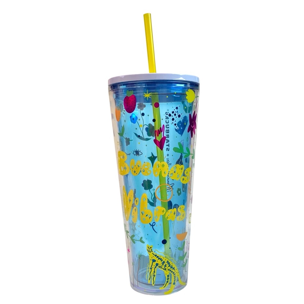 STARBUCKS 2023 Manuela Guillen BUENAS VIBRAS 24oz Tumbler